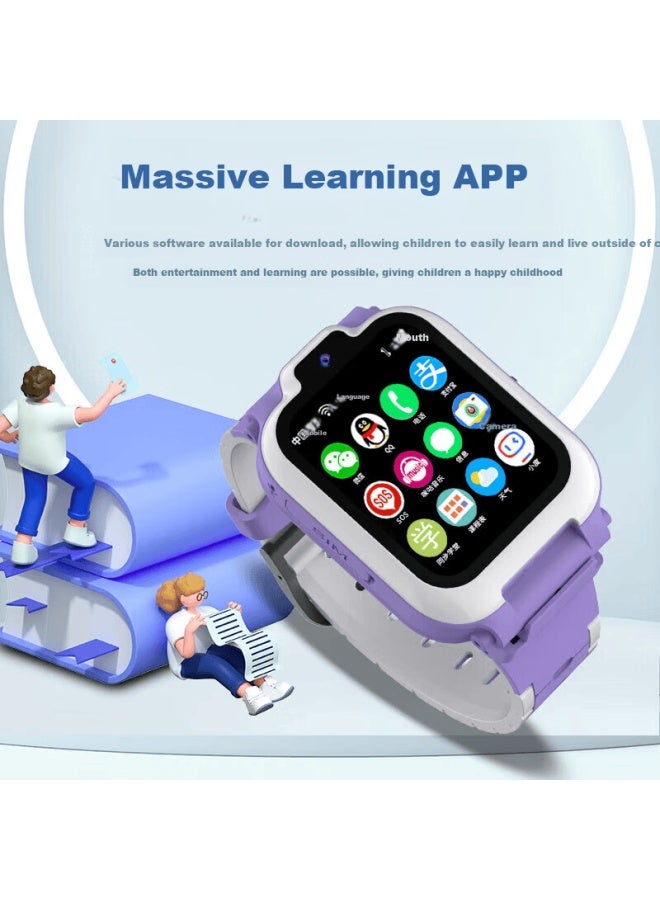 Aborni Children's Smarch With Dual Cameras, No Game Rotation, Hd Video Call, Waterproof, Gps, 5g Full Network For Kids And Teens - Image 2