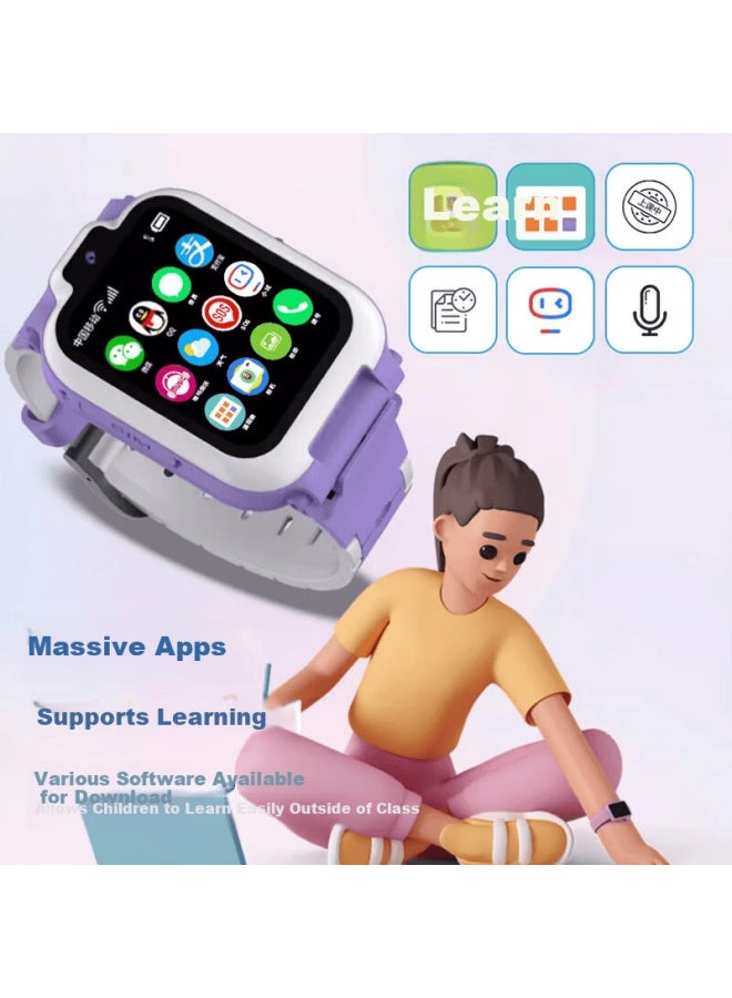 Aborni Children's Smarch With Dual Cameras, No Game Rotation, Hd Video Call, Waterproof, Gps, 5g Full Network For Kids And Teens - Image 4