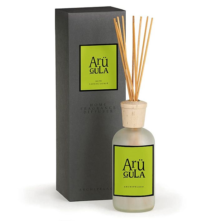 Archipelago Botanicals Arugula Reed Diffuser, Home Fragrance Reed Diffuser, Includes Fragrance Oil, Decorative Wooden Cap & 10 Diffuser Reeds, Perfect for Home, Office or Gift, 7.85 fl oz - Image 1