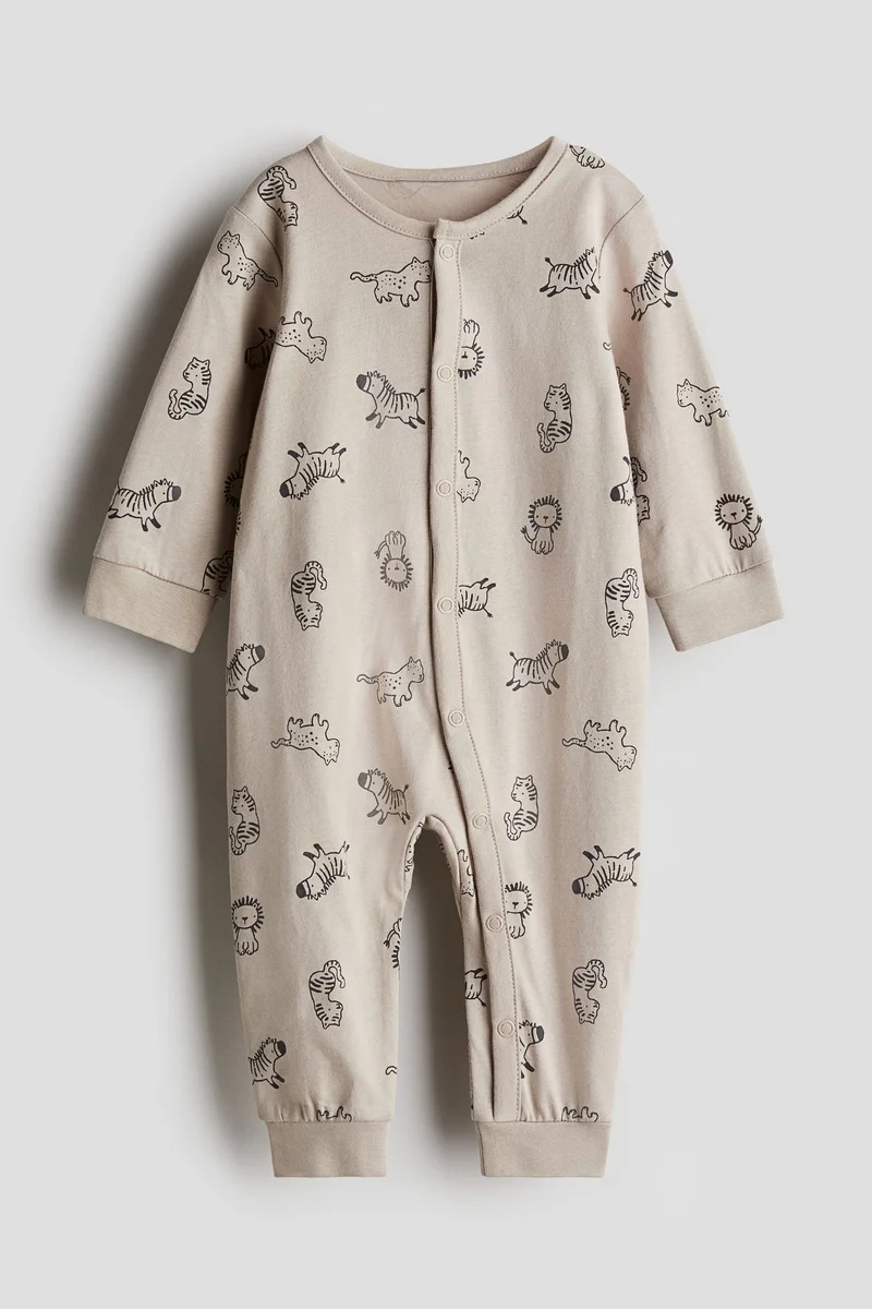 H&M Printed cotton sleepsuit