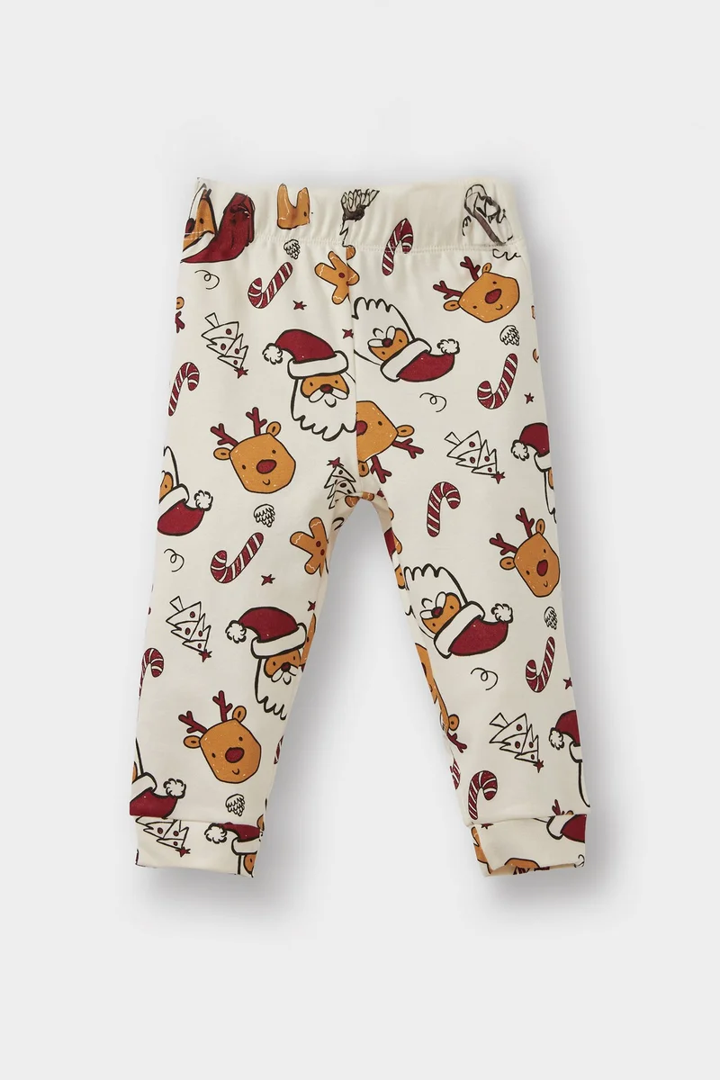 Defacto Baby Boy Christmas Themed Top Bottoms 2 Piece Pyjamas Set