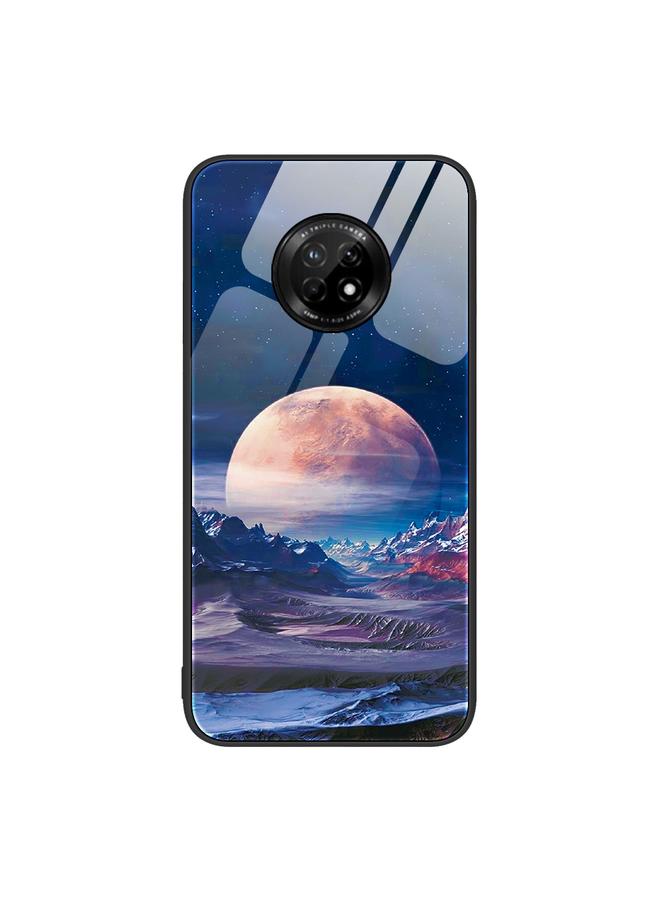 اس-توب جراب لهاتف Huawei Enjoy 20 Plus 5G، جراب هاتف زجاجي ملون مطلي - Image 1