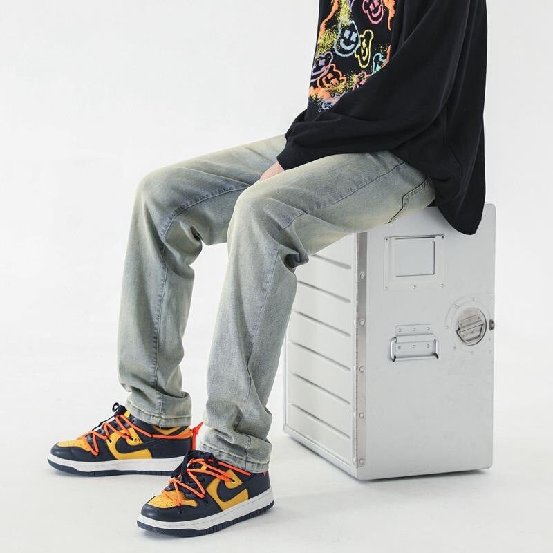 Unisex Casual Daily Denim Jeans - Image 4