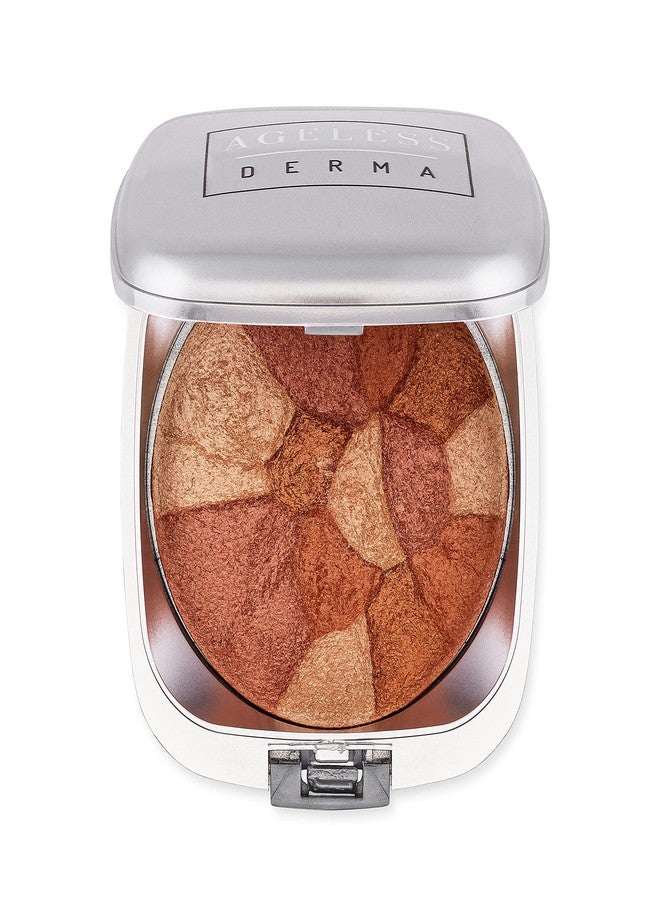 Ageless Derma Baked Mineral Makeup Healthy Blush Collage Of Colors (Ginger) Made in USA. Highlighter Makeup - Image 1