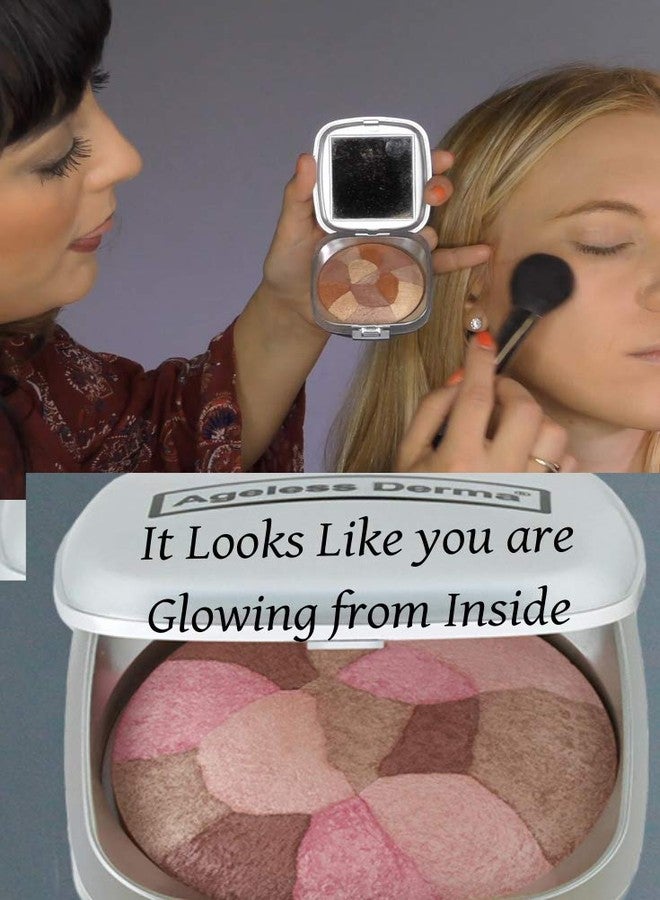 Ageless Derma Baked Mineral Makeup Healthy Blush Collage Of Colors (Ginger) Made in USA. Highlighter Makeup - Image 5