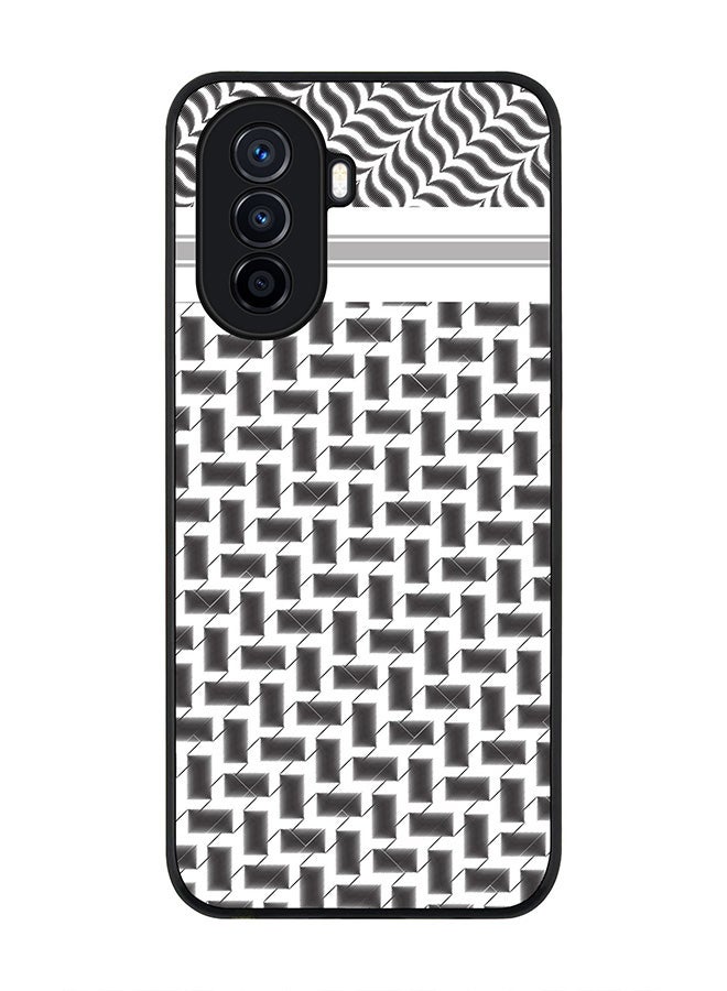Stylizedd Rugged Black Edge case for Huawei nova Y71, Slim fit Soft Case Flexible Rubber Edges Anti Drop TPU Gel Thin Cover - Shemag (Black) - Image 1