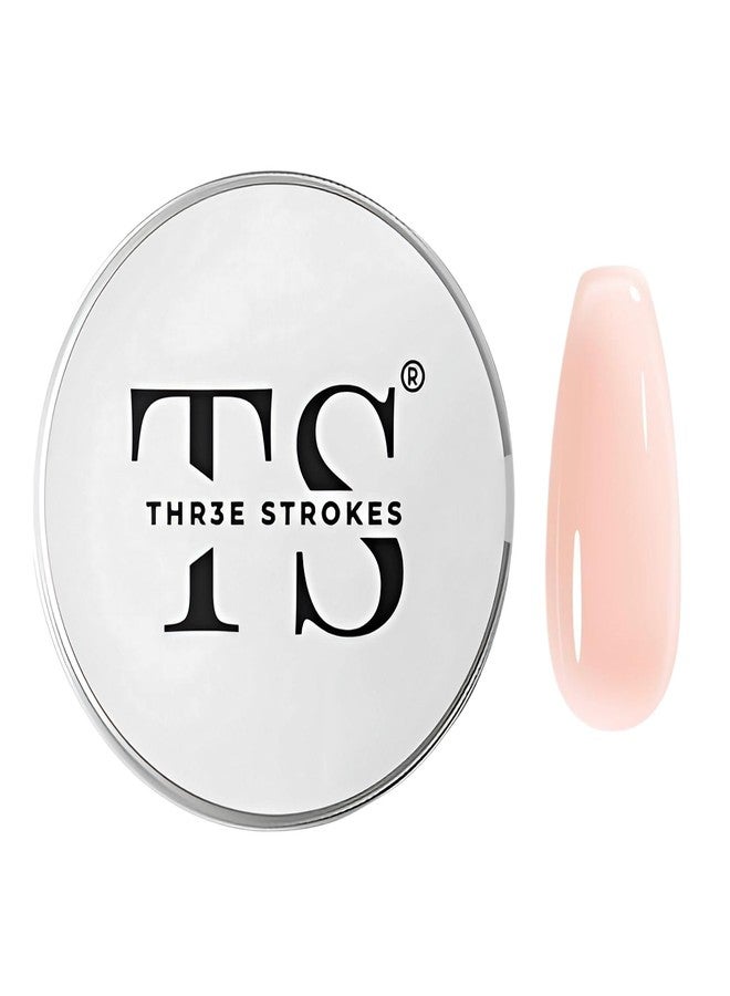 THR3E STROKES Builder Gel for Nails - 15ml | Clear, White, Pink, Nude | Professional Hard Gel for Nail Extensions, Overlays & Sculpting | Salon-Quality UV/LED GelNail Builder (Nude) - Image 1