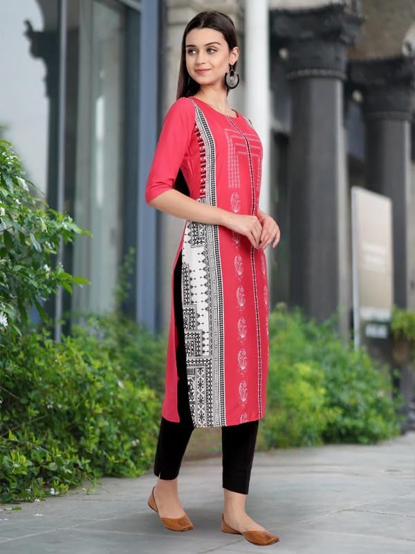 Tee Projekt Printed Crepe Kurti for Women ll Vibrant Colour Kurti (Pack of 6) - Image 4