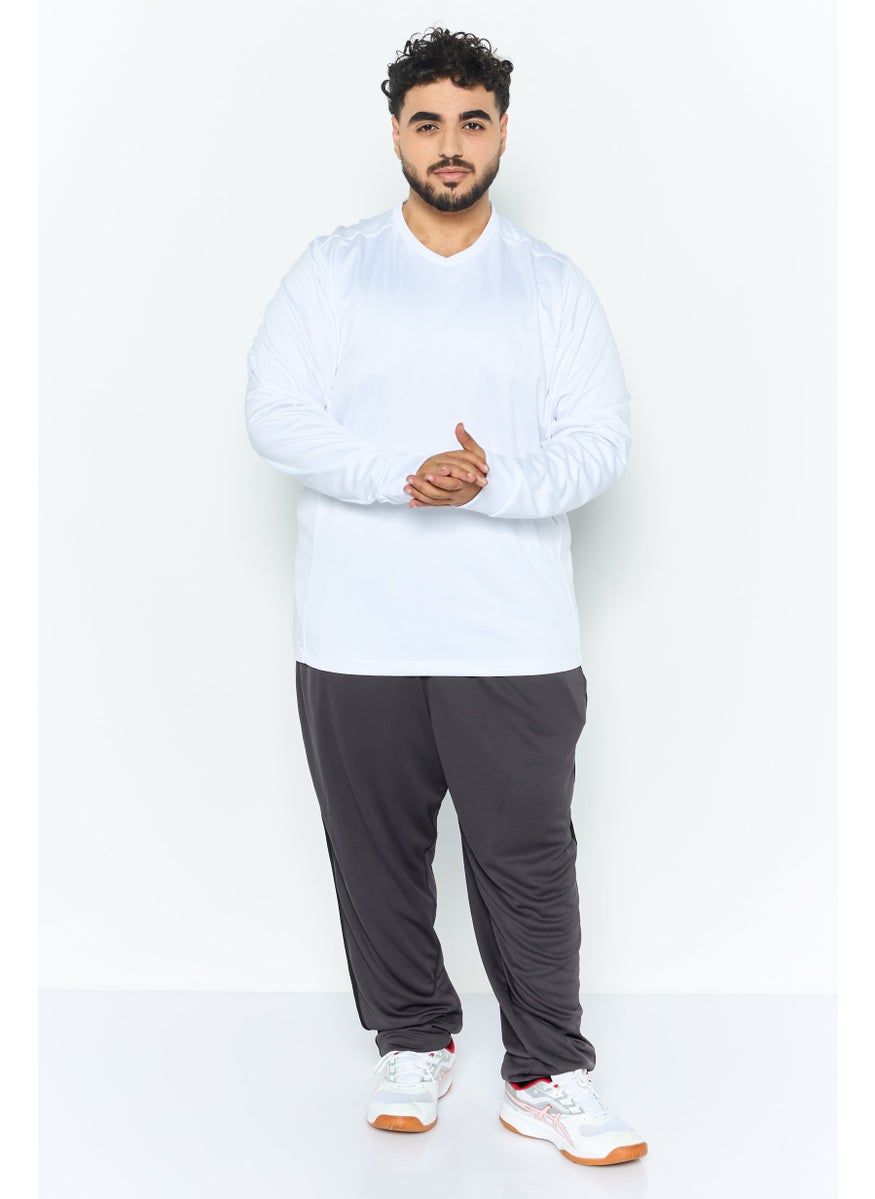 CASTORE - Men Sportswear Fit Long Sleeves Running Sweatshirts, White - Image 1