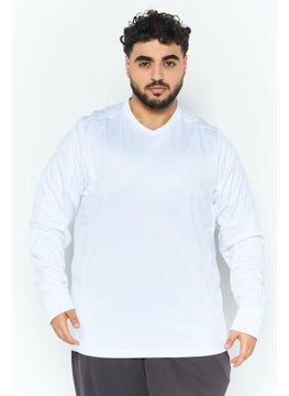 Men Sportswear Fit Long Sleeves Running Sweatshirts, White