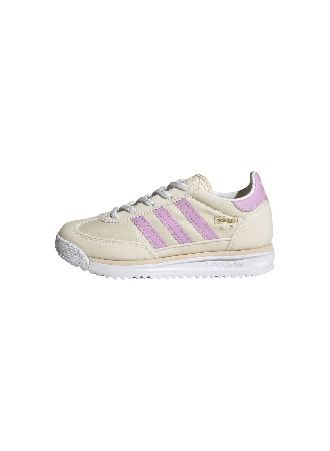 adidas سنيكرز SL 72 RS EL C بيج للأطفال أولاد وبنات مقاس 2.5