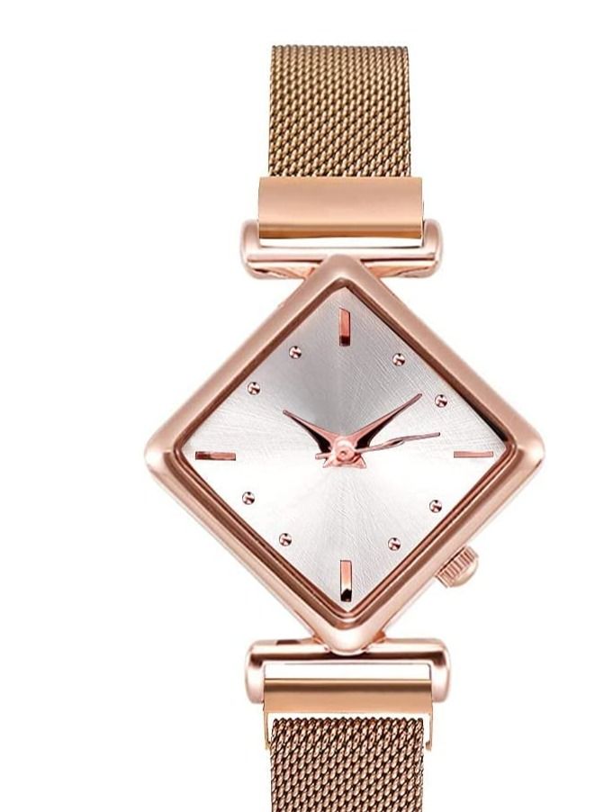 Excefore Womens Watch Ladies Watches Gifts Set with Bracelet, Rose Gold for Lady Female Girls Minimalist Simple Slim Thin Casual Dress Analog Quartz Wrist Waterproof - Image 5