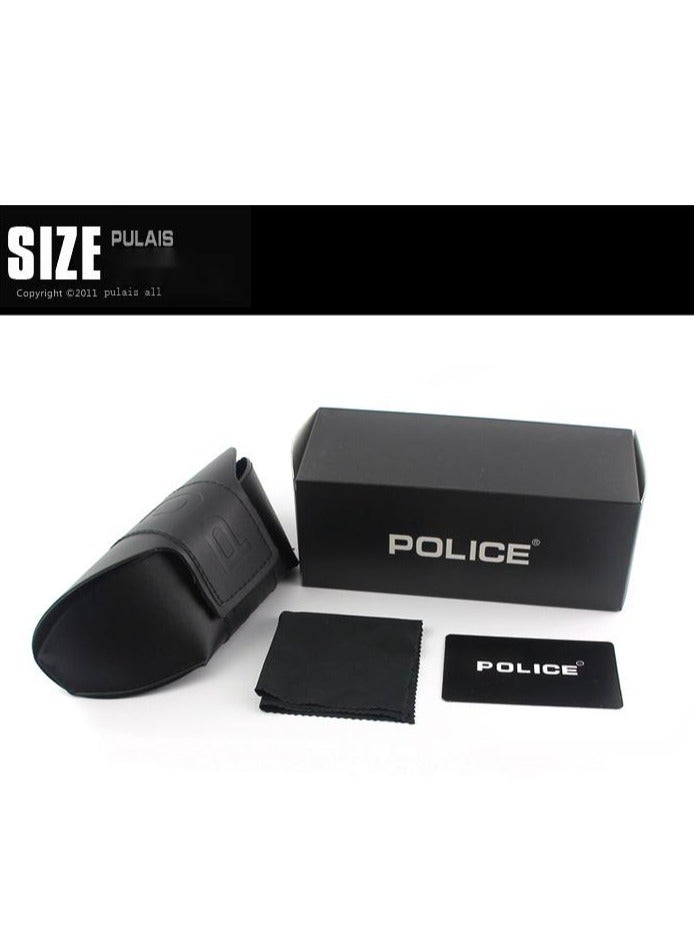 POLICE Pilot Polarized Sunglasses,Cycling Sunglasses, with UV 400 Protection Metal Frame for Men,Gun Grey - Image 4