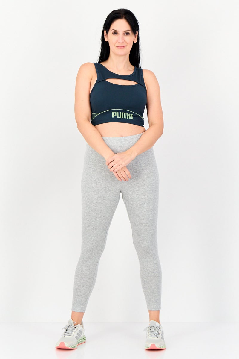 PUMA Women Padded Brand Logo Training Sport Bra, Dark Navy - Image 4