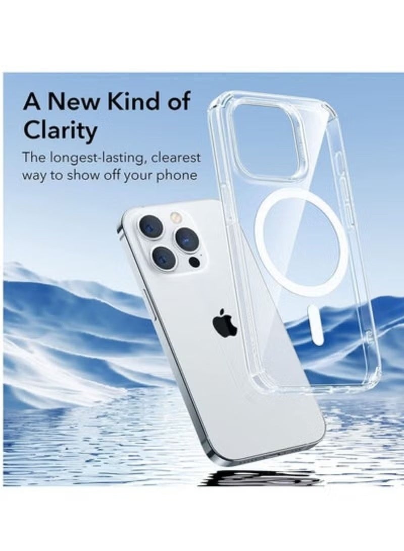 ACLIX Krystec Clear Case with HaloLock Compatible with iPhone 14 Pro Max, Compatible with MagSafe, Ultra-Yellowing Resistant, Shockproof Military-Grade Protection, Polycarbonate Buttons, Clear - Image 4
