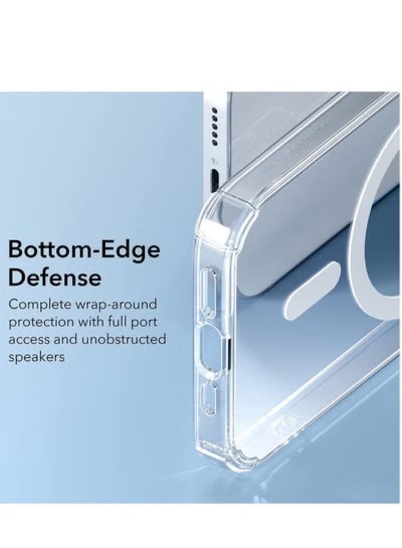 ACLIX Krystec Clear Case with HaloLock Compatible with iPhone 14 Pro Max, Compatible with MagSafe, Ultra-Yellowing Resistant, Shockproof Military-Grade Protection, Polycarbonate Buttons, Clear - Image 3