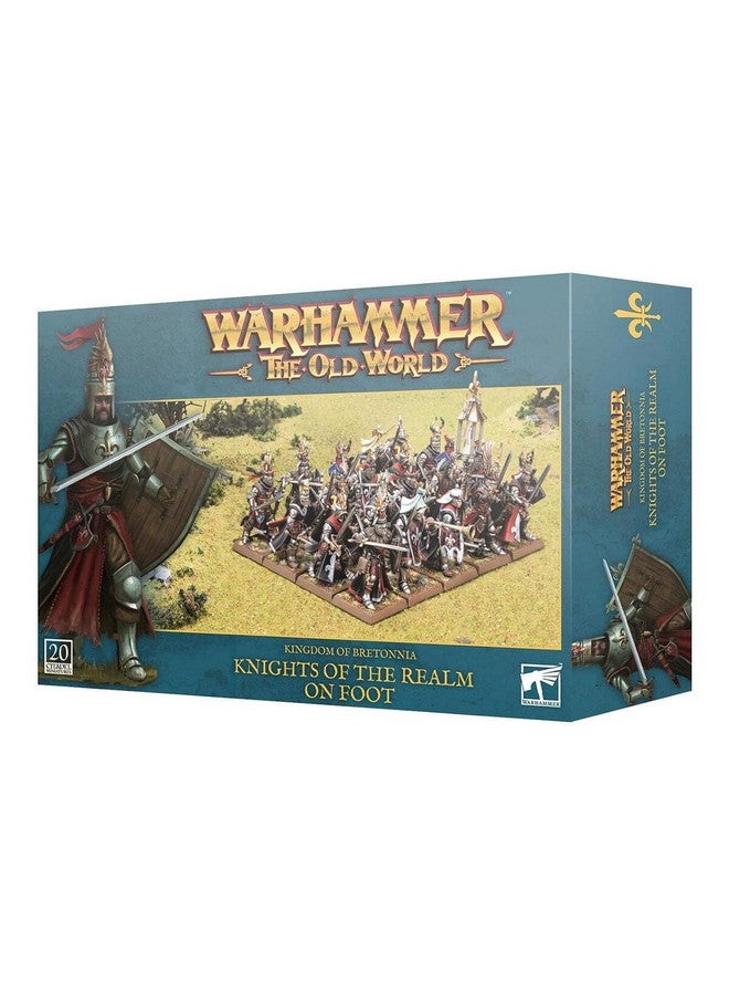 WARHAMMER ورهمر ألعاب ورشة العمل القديمة: مملكة بريتونيا - فرسان المملكة على الأقدام، أسود