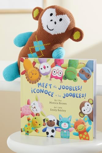 Joobles Fair Trade Organic Stuffed Animal - Mel The Monkey - Image 4