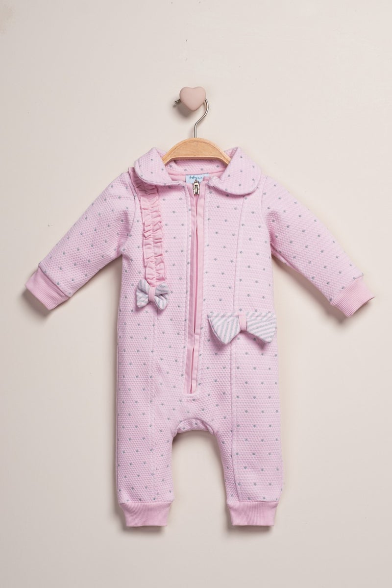 Baby Fou Zippered Baby Collar Jumpsuit - Image 1