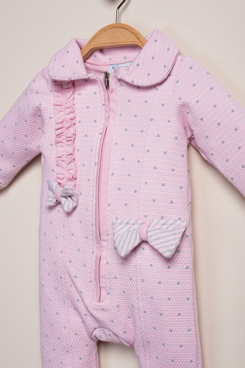 Baby Fou Zippered Baby Collar Jumpsuit - Image 3
