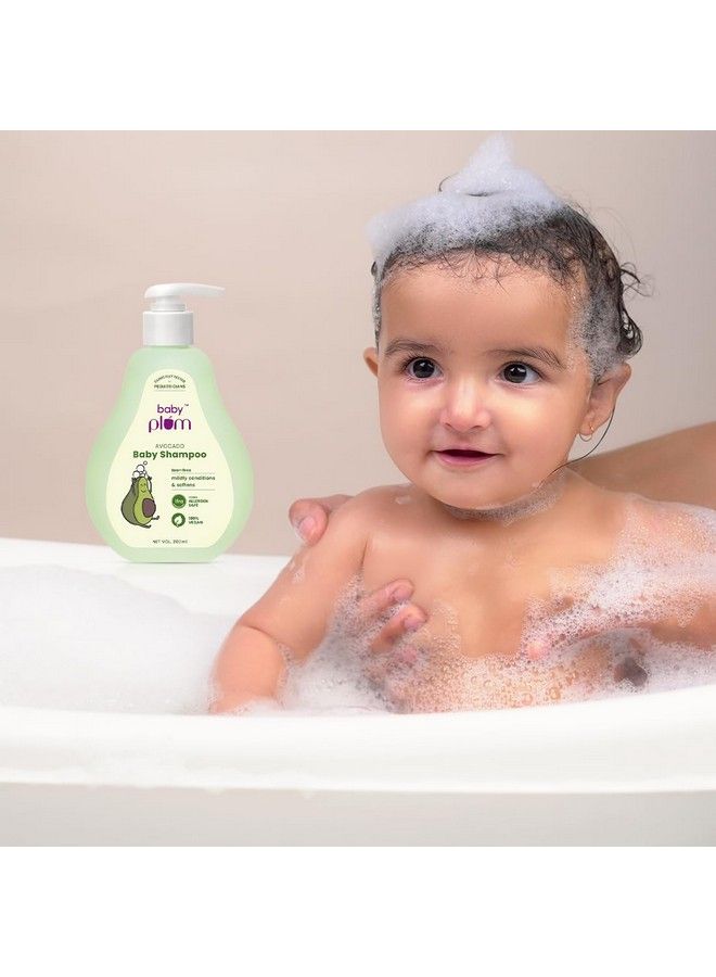 Baby Plum Avocado Baby Shampoo ; Clinically Tested By Pediatricians ; With Chamomile & Vitamin B5 ; Tested Allergen Safe ; 200 Ml ; 04 Years