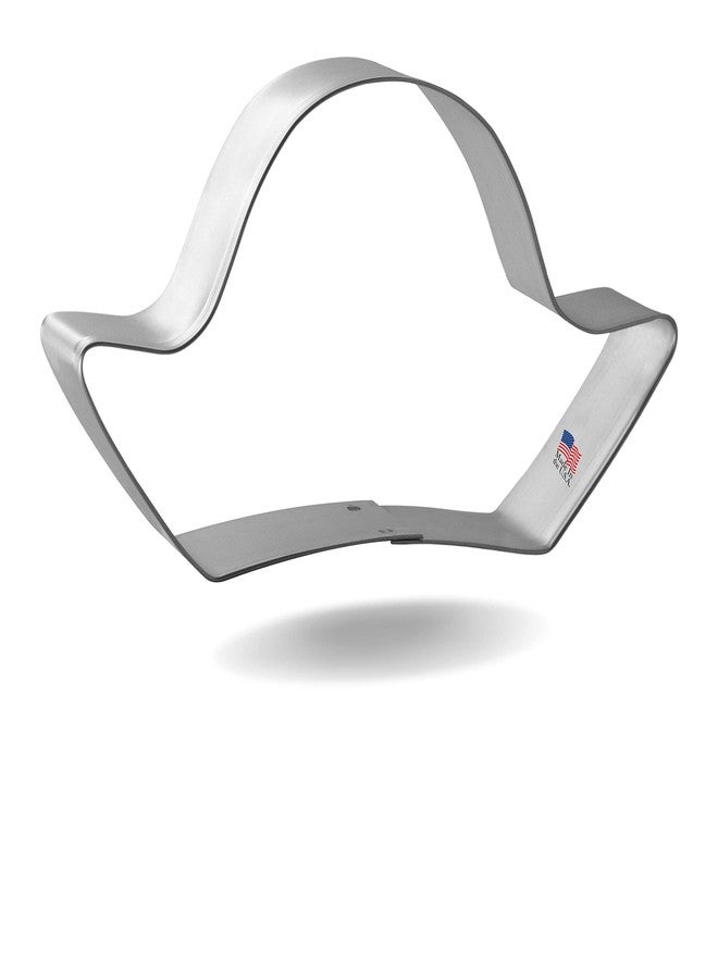 Foose Cookie Cutters 4.25 in Pirate Hat Metal Cookie Cutter Shapes Made in USA, Silver - Image 1
