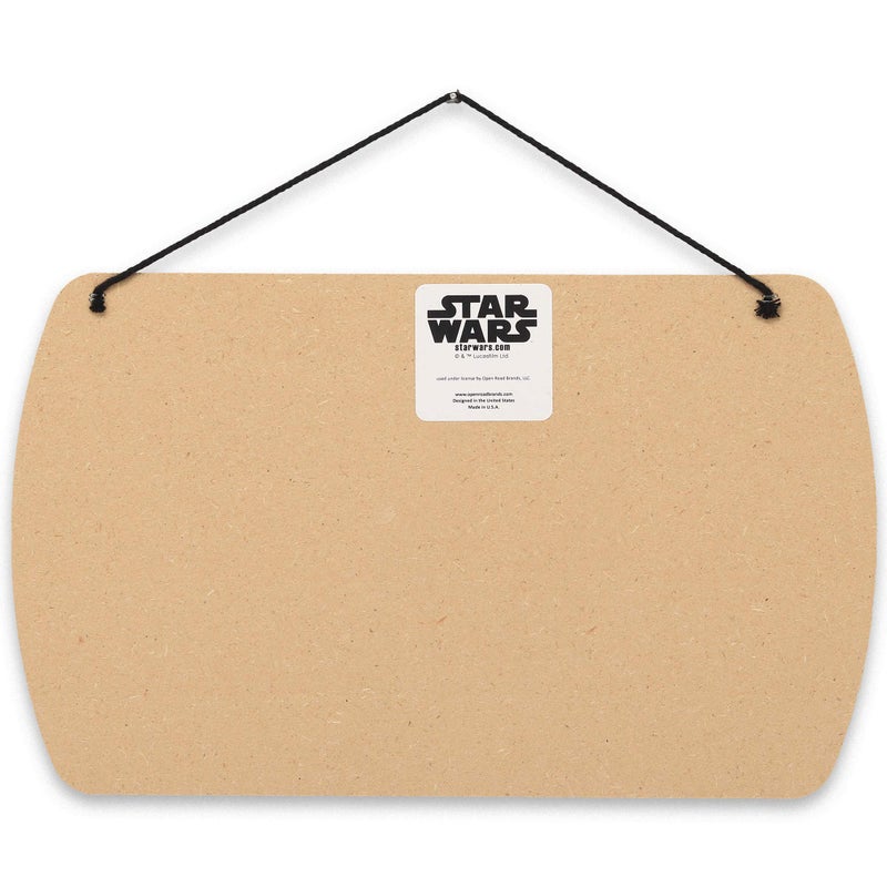 Open Road Brands Disney Star Wars: The Mandalorian Baby Yoda Force is Strong With This Little One Hanging Wood Wall Decor - Grogu, The Child - Image 3