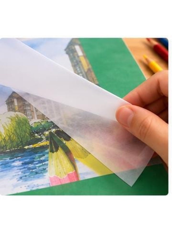 بلوك ورق شفاف للرسم والتتبع A4 – 50 ورقة – 70 GSM – مقاس 21 × 29 سم - Image 4