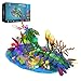 JMBricklayer Mechanical Mantis Shrimp Building Blocks Set with LED Lights Sea Creatures Ocean Animal Model Building Toys with Jellyfish Crabs Coral Reef Sea Creative Display Gift for Adults Kids 14 - Image 2