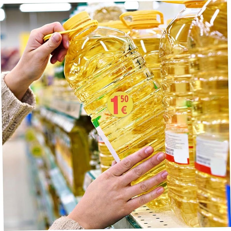Bright Yellow Adhesive Price Tag Labels 3 80X3 80CM For Retail Supermarkets Small Business - Image 5