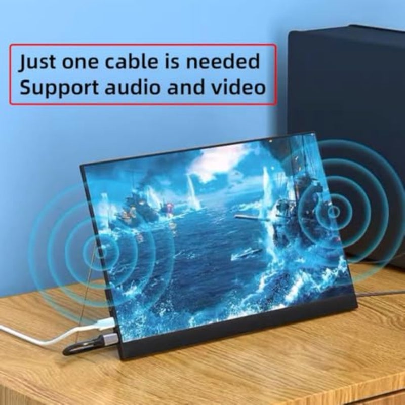DisplayPort to USB C Cable 4K 60Hz High Speed Video Connection with Power Delivery, Compatible Touch Screen Portable Monitors and VR Headsets, 2 Meter DP Type Cord for Mac OS Windows - Image 3