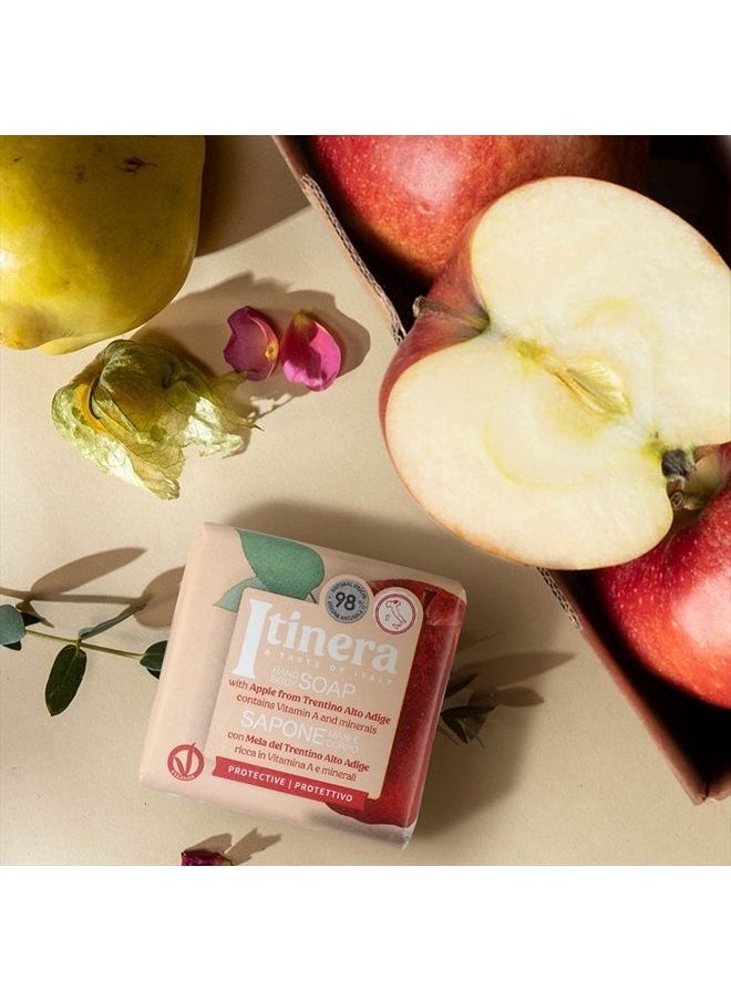 ITÍNERA - Itinera Protective Hand Body Soap with Apple from Trentino Alto Adige (Net Wt. 3.52 Ounces) - with Vegetable Glycerine - Vegan Friendly - 97% Natural Origin Ingredients - Image 1