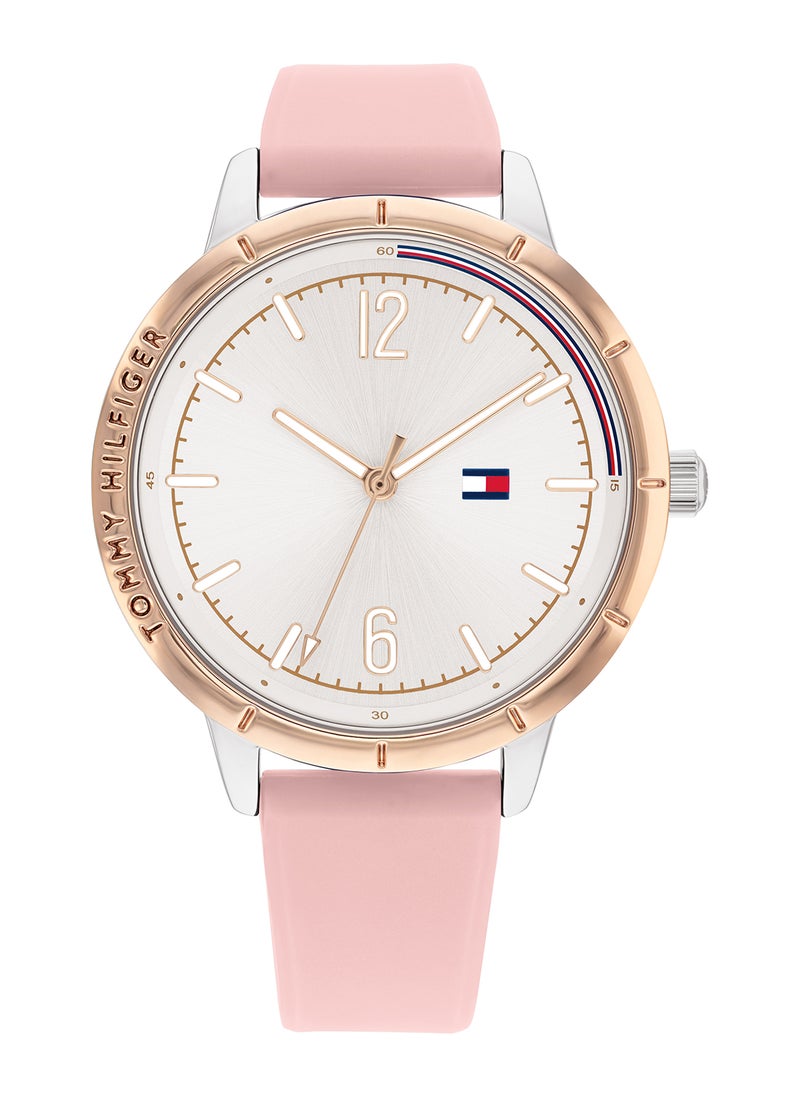 TOMMY HILFIGER - Women's Analog Round Shape Silicone Wrist Watch 1782562 - 38 Mm - Image 1