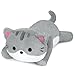 Leokawin Weighted Cat Stuffed Animals for Kids18 Inch 2 lbs Weighted Cat Plush PillowSoft Kawaii Large Grey Kitten Stuffed Animal Cuddle Plush Toy for Gifts Birthday Christmas - Image 3