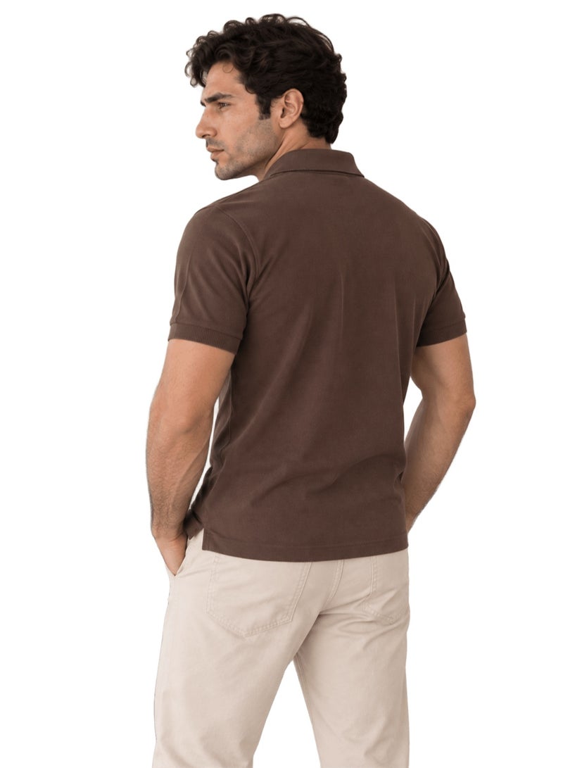 Nileton Men’s Polo T-Shirt – 100% Cotton - Classic Piqué Polo Shirts - Short Sleeve with Two-Button Collar, Regular Fit - Casual Top, Soft Cotton - Comfortable Fit for Everyday Style - Image 2