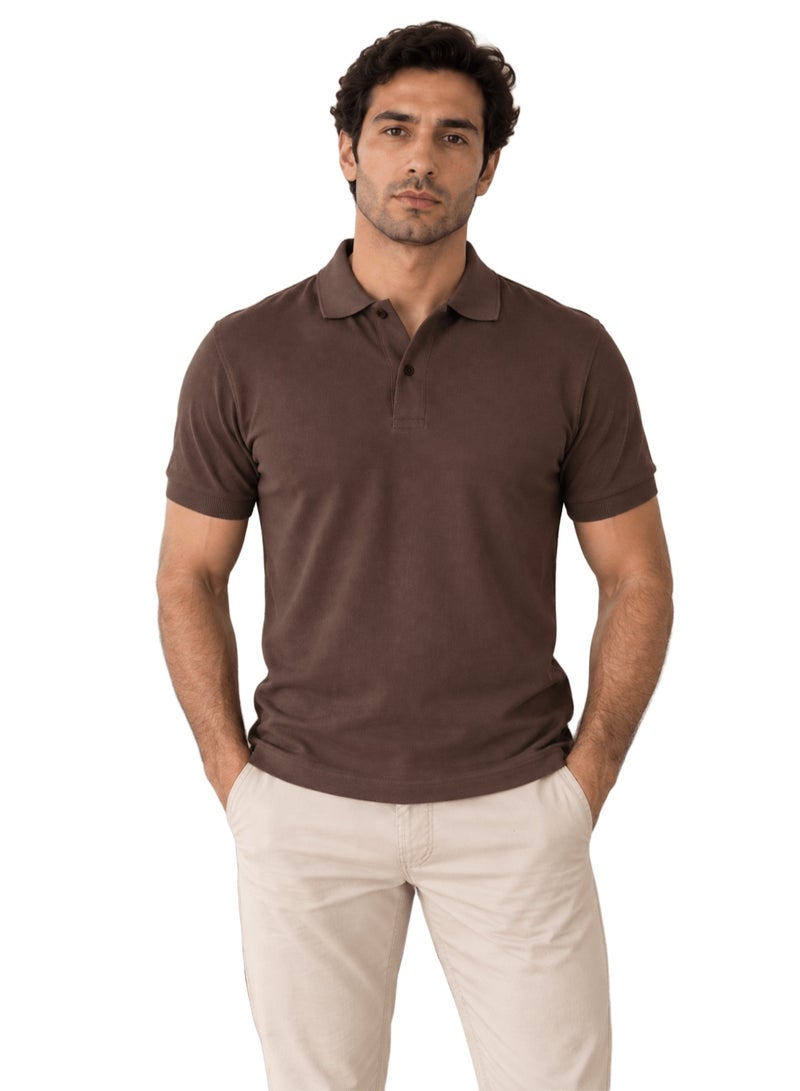 Nileton Men’s Polo T-Shirt – 100% Cotton - Classic Piqué Polo Shirts - Short Sleeve with Two-Button Collar, Regular Fit - Casual Top, Soft Cotton - Comfortable Fit for Everyday Style - Image 5