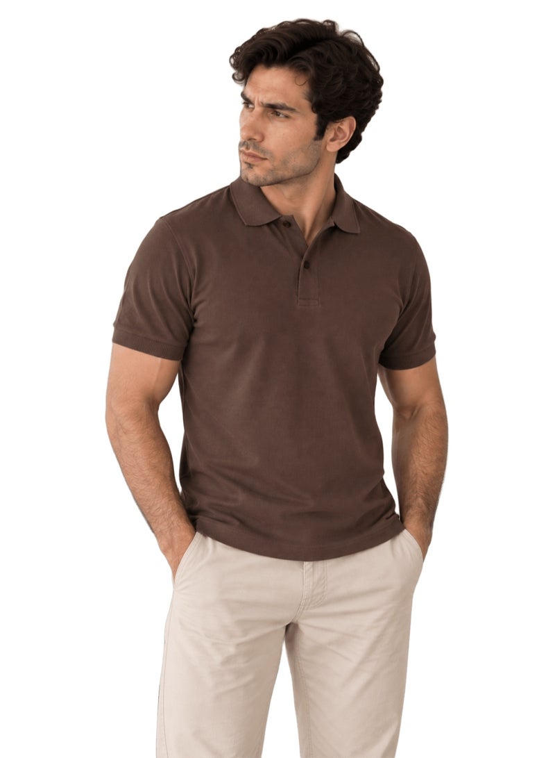 Nileton Men’s Polo T-Shirt – 100% Cotton - Classic Piqué Polo Shirts - Short Sleeve with Two-Button Collar, Regular Fit - Casual Top, Soft Cotton - Comfortable Fit for Everyday Style - Image 1