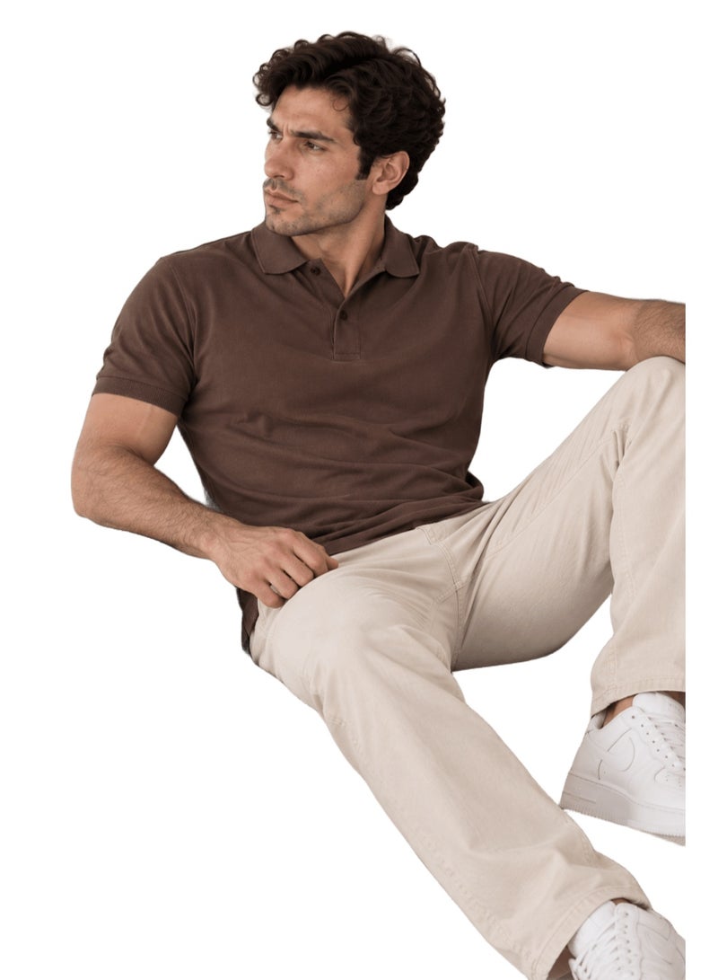 Nileton Men’s Polo T-Shirt – 100% Cotton - Classic Piqué Polo Shirts - Short Sleeve with Two-Button Collar, Regular Fit - Casual Top, Soft Cotton - Comfortable Fit for Everyday Style - Image 3