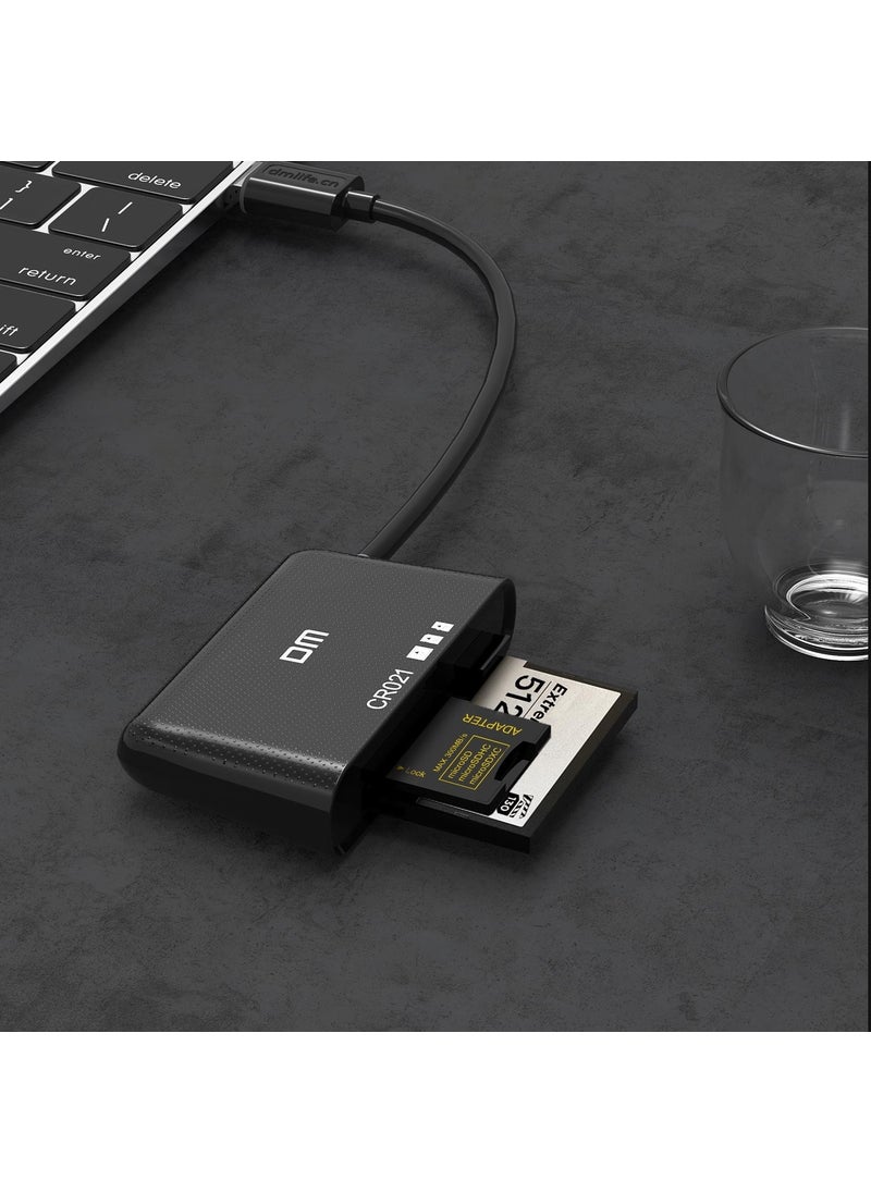 DM - CR021 USB 3.0 To Micro Sd Tf Sd and Cf Card Reader - Image 1