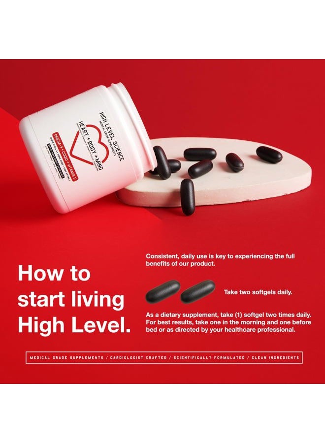 high level CoQ10, Omega-3, Vitamin E - Formulated by cardiologists for heart, body and mind health with DHA/EPA, antioxidant for energy, superior bioavailability. - Image 4