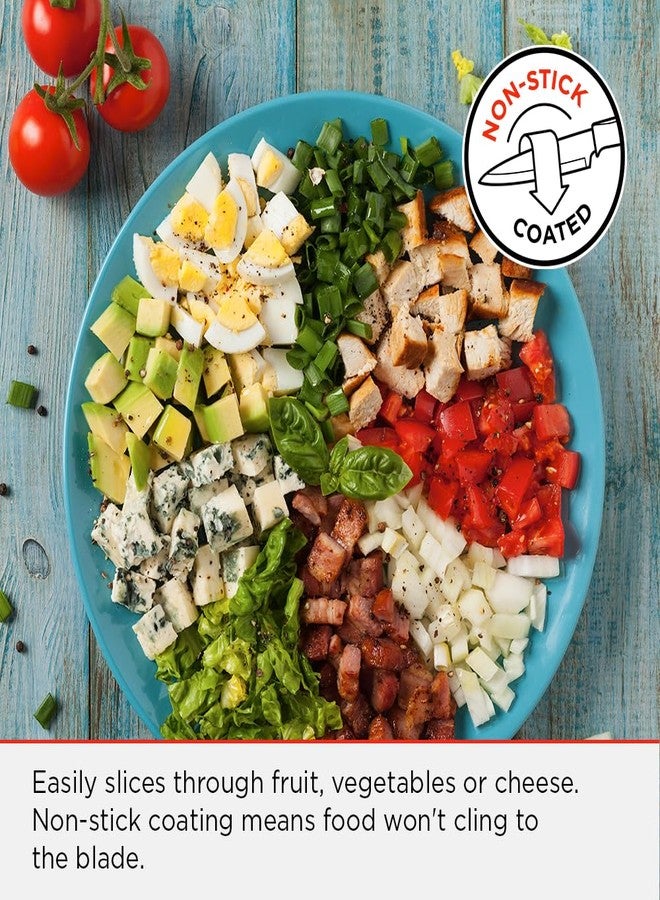 كون ريكون سكاكين تقشير كون ريكون كولوري+ غير لاصقة، مستقيمة ومسننة، مع أغطية أمان، طقم من قطعتين، برتقالي وأخضر - Image 3