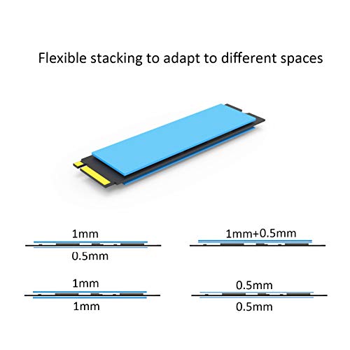 GLOTRENDS [10 Packs] GLOTRENDS M.2 Thermal Pad Fit for M.2 SSD, Fit for NVMe SSD, Fit for PS5 SSD, Fit for 2280 M.2 Heatsink, etc. - Image 5