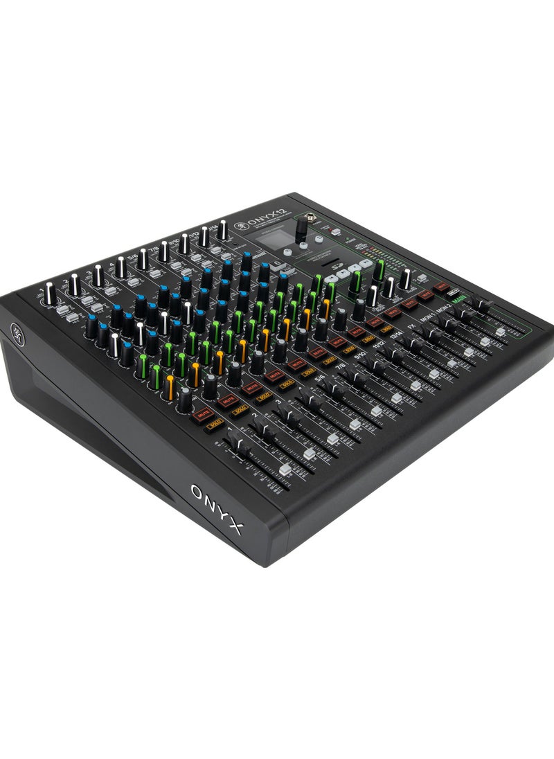 Mackie MACKIE Onyx 12-Channel Premium Analog Mixer with Multi-Track USB + Stereo SD Card Recording  - Image 4
