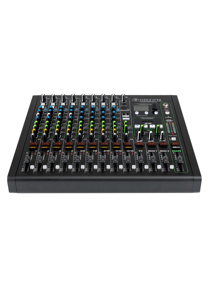 Mackie MACKIE Onyx 12-Channel Premium Analog Mixer with Multi-Track USB + Stereo SD Card Recording  - Image 2