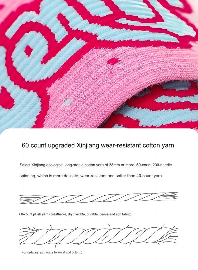 رينيسانس 3 أزواج من الجوارب الأنبوبية الرفيعة القابلة للتنفس، الجوارب القطنية الممشطة الأنيقة للنساء، جوارب عصر النهضة غير الرسمية - Image 5