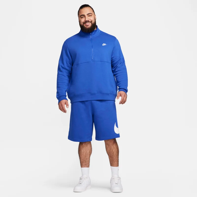 Nike Men's Sportswear Club Brushed-Back 1/2-Zip Sweatshirt