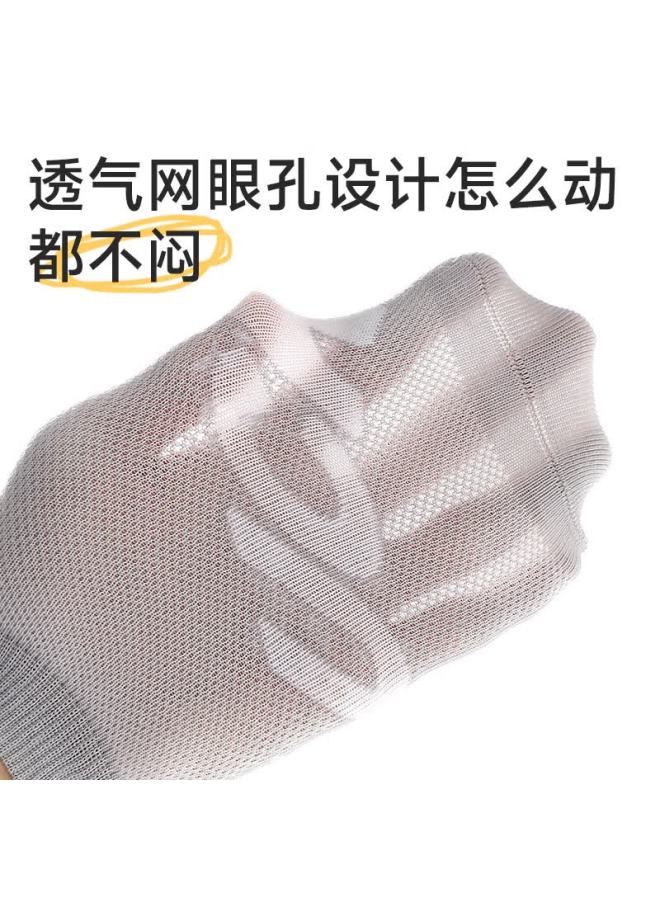 Langsha Children's Socks For Boys, Breathable Mesh Cotton Socks For Spring, Autumn And Summer, Sports Sweat-absorbing Baby Socks For Older Children, Short Socks, 6 Pairs