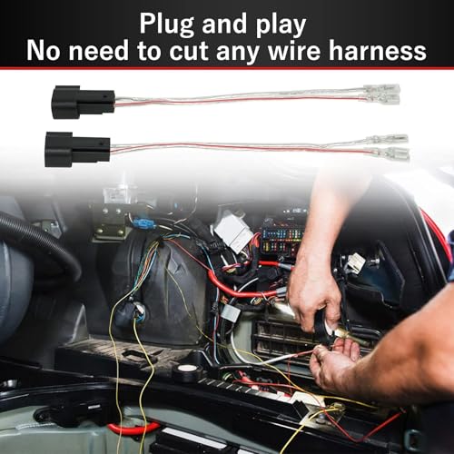 RED WOLF Car Front Rear Door Speaker Wiring Harness Compatible with 2000-2014 Ford F150/250 Escape, Mustang, Mercury, 2005-2013 Mazda 3 6 Series Replace Door Speaker Cable Plug - Image 2