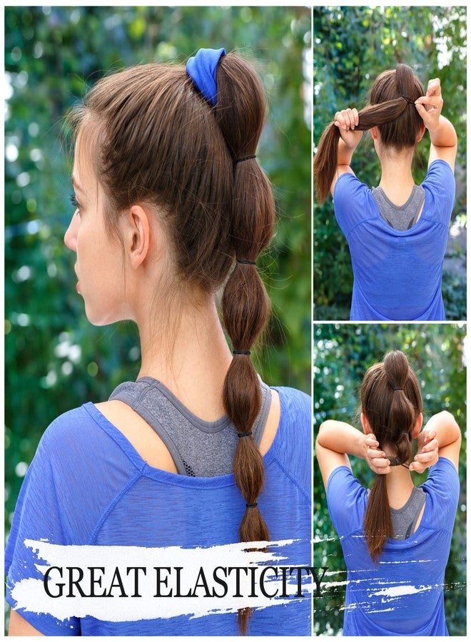 كان برنسيس كانبرنسس 1000 قطعة من ربطات الشعر المطاطية (أسود) - Image 4