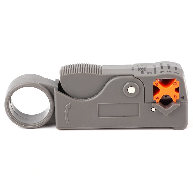 Coaxial Wire Stripper -5 -6 -7 Cable Stripping Knife Adjustable Blade Depth Two-Knife Type for Cable TV Monitoring Line - Image 1